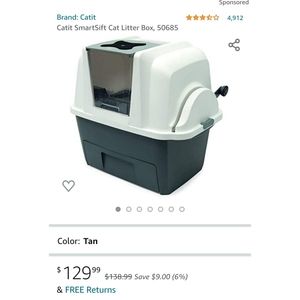 catit smartsift cat litter box